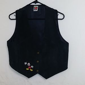 Disney's Mickey Mouse Embroidered Suede Vest